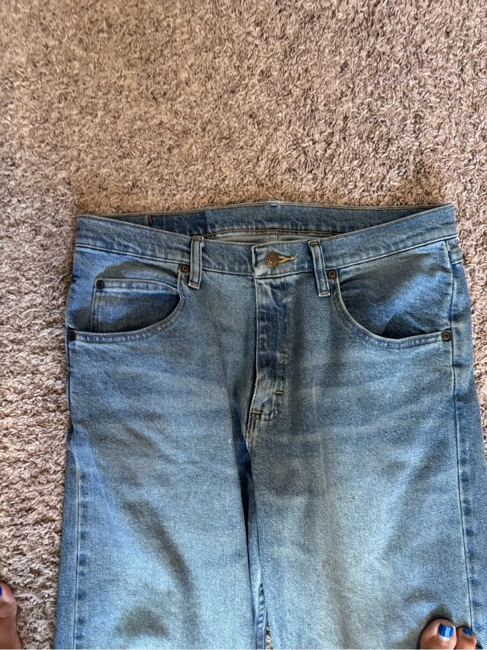 Wrangler Straight Leg Men's Blue Jeans